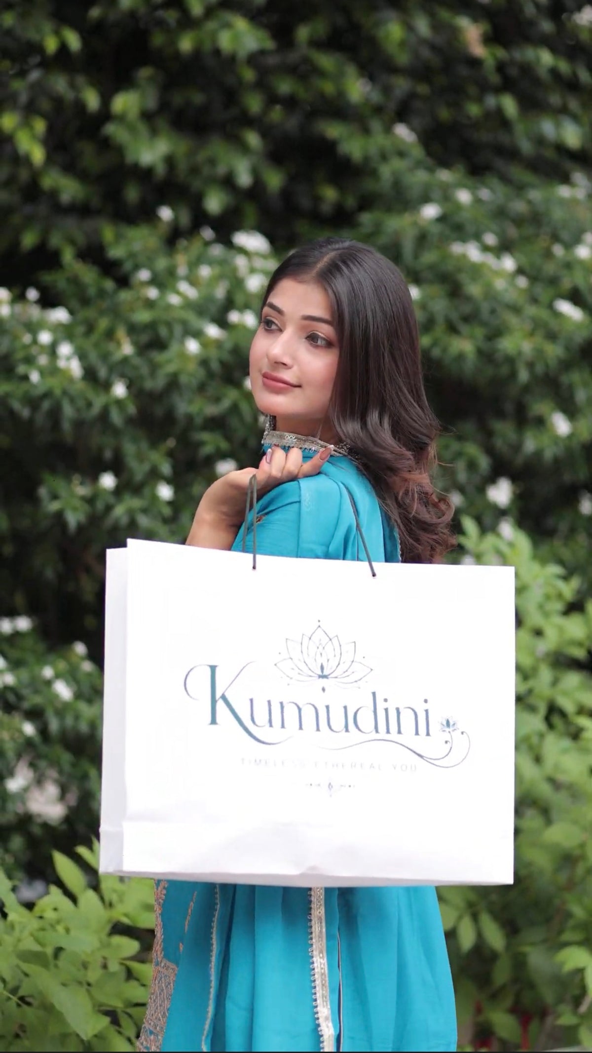 Turquoise Blue Embroidered Sharara Suit